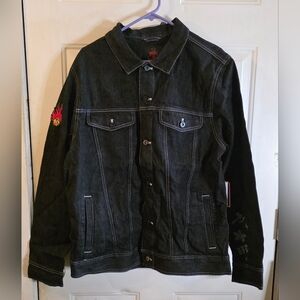 NetflixVans x Stranger ThingsHellfire Club (HFC) Black Jean Jacket NWT NEW XL